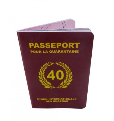 Passeport pour la majorité - livre d'or original pour 18 ans