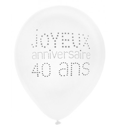 Ballons 40 Ans Joyeux Anniversaire